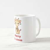 クリスマス キリン オーナメント マグ (正面右)