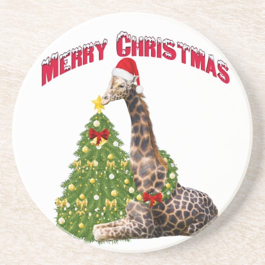 クリスマス・キリン コースター (正面)