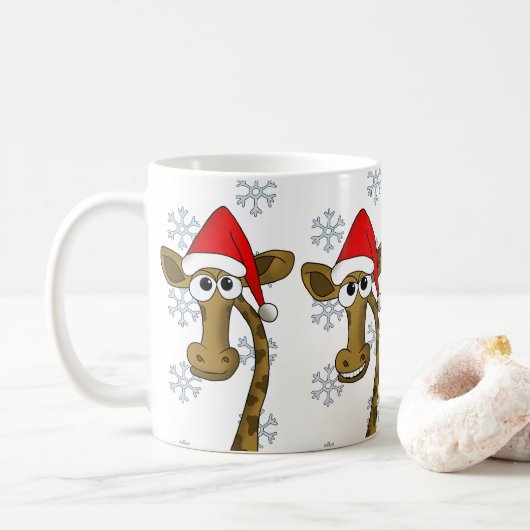 クリスマス・キリン コーヒーマグカップ (ドーナツ)