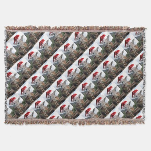 クリスマス・キリン スローブランケット (正面)