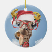 クリスマス・キリン セラミックオーナメント (裏面)