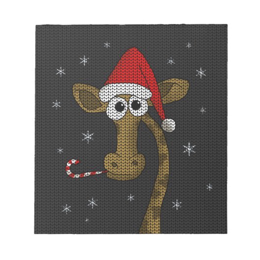 クリスマス・キリン ノートパッド (正面)