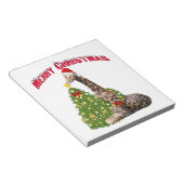 クリスマス・キリン ノートパッド (アングル)