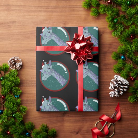 クリスマス・キリン ラッピングペーパー (クリスマスギフト)