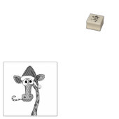 クリスマス・キリン ラバースタンプ (押印)