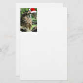 クリスマス・キリン 便箋 (正面/裏面)