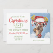 クリスマス・キリン 招待状 (正面)