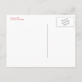 クリスマス・キリン 案内ポストカード (裏面)