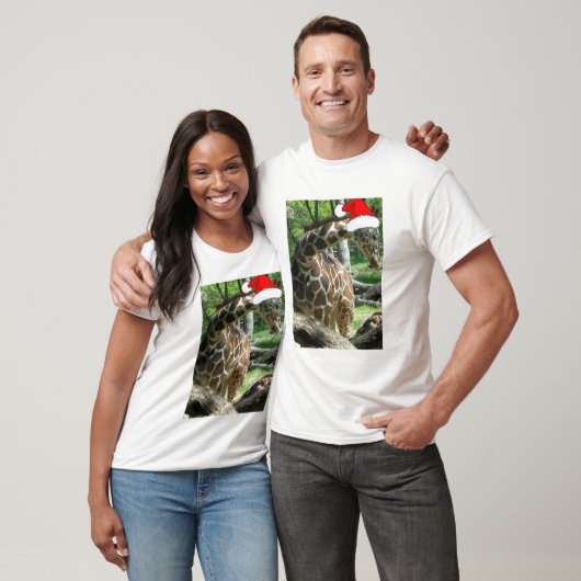 クリスマス・キリン Tシャツ (ユニセックス)