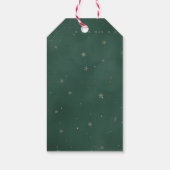 クリスマス ギザギザのサンタのタグ ギフトタグ (裏面)