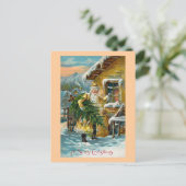 クリスマス・ギフトのプレゼント シーズンポストカード (スタンド正面)