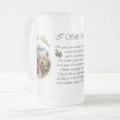 クリスマス・ギフトの巡り フロストグラスビールジョッキ (正面左)