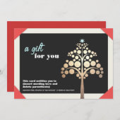 クリスマス・ギフトカード証明書 シーズンカード (正面/裏面)