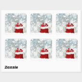 **クリスマス**ギフトシール スクエアシール (シート)