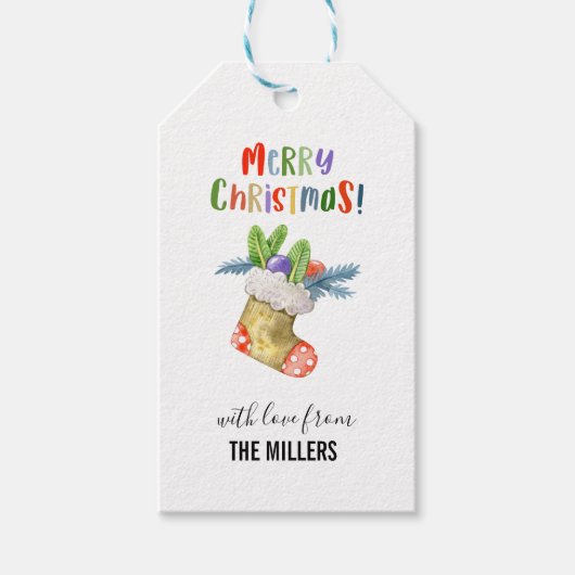 クリスマス ギフトタグ (正面)
