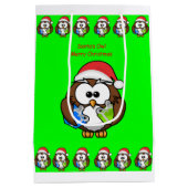 クリスマス ギフトバッグ ふくろう (裏面)