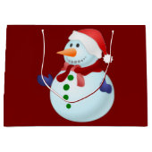 クリスマス ギフトバッグ 雪だるま (正面)