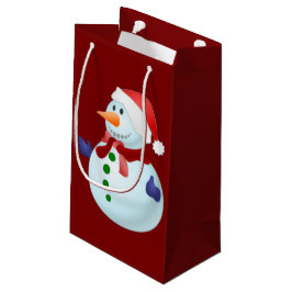 クリスマス ギフトバッグ 雪だるま