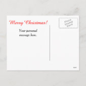 クリスマス・ギフト付きホッキョクグマ シーズンポストカード (裏面)