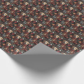 クリスマス・ギフト暖炉のあるアナトリアの羊飼い ラッピングペーパー (角)