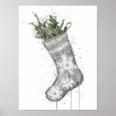 クリスマス ギフト クリスマス ストッキング ポスター (正面)