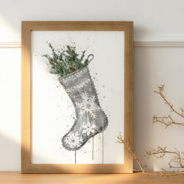 クリスマス ギフト クリスマス ストッキング ポスター