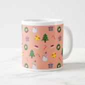 クリスマス ギフト ジャンボコーヒーマグカップ (正面右)