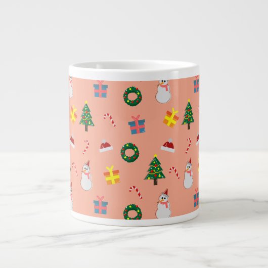 クリスマス ギフト ジャンボコーヒーマグカップ (正面)
