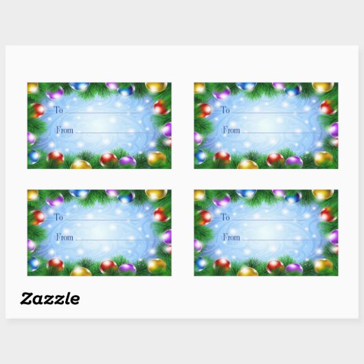 クリスマス ギフト ステッカー (シート)