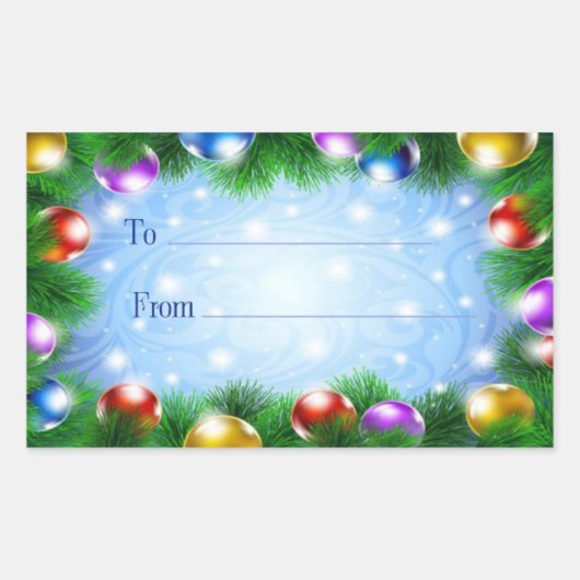 クリスマス ギフト ステッカー (正面)