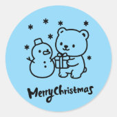 クリスマス ギフト ステッカー (正面)