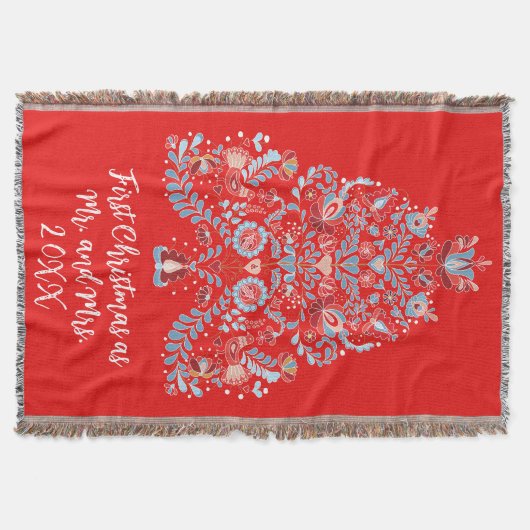 クリスマス ギフト スローブランケット (正面)