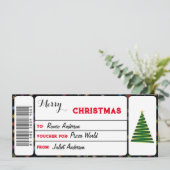 クリスマス ギフト バウチャー (スタンド正面)