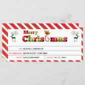 クリスマス ギフト バウチャー (正面/裏面)