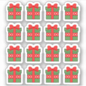 クリスマス ギフト ボックス ホリデー デコレーション ブジョー プランナー シール (正面)