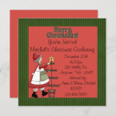 クリスマス·ギャザリング·招待状 招待状 (正面/裏面)