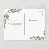 クリスマス・ギルド・グリーナリー |引っ越しのお知らせ シーズンポストカード (裏面)