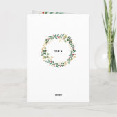 クリスマス・ギルド・グリーン・オン・ブラック |写真の内側 シーズンカード (裏面)