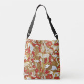 クリスマス·ギンジャーブレッド·アニマル·パレード クロスボディバッグ (裏面)