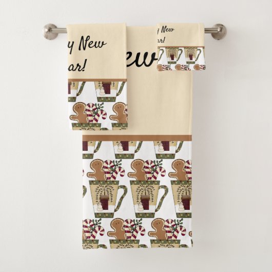 クリスマス·ギンジャーブレッド    バスタオルセット (インサイチュ)