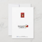 クリスマス·クアレンチン·ロックダウン-ジャイルマテカード サンキューカード (裏面)