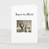 クリスマス-クエーカー教徒家族 シーズンカード (正面)