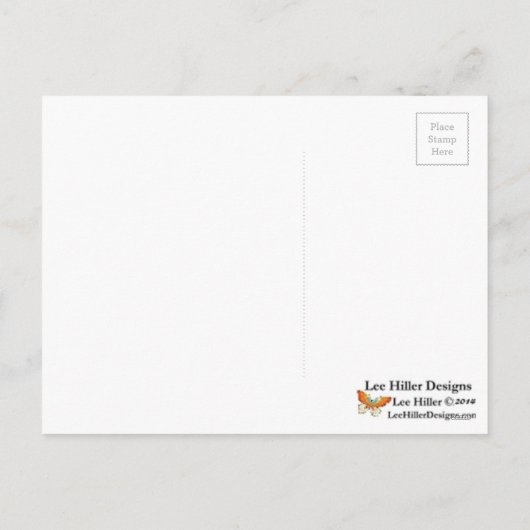 クリスマス・クッキーと赤の雪 シーズンポストカード (裏面)