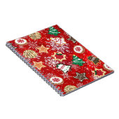 クリスマス・クッキーと赤の雪 ノートブック (右側)