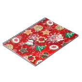 クリスマス・クッキーと赤の雪 ノートブック (左側)