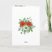 クリスマス・クッキーのニュースレターと祝日挨拶 カード (裏面)