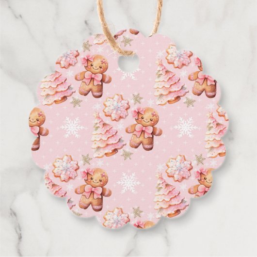 クリスマス・クッキーの飾り感謝してい付け誕生日 フェイバータグ (裏面)