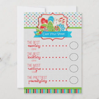 クリスマス・クッキー交換の投票票