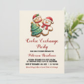 クリスマス・クッキー交換パーティー 招待状 (スタンド正面)