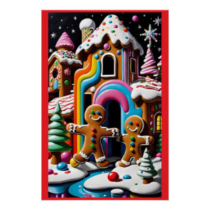 クリスマス・クッキー・カップル ポスター